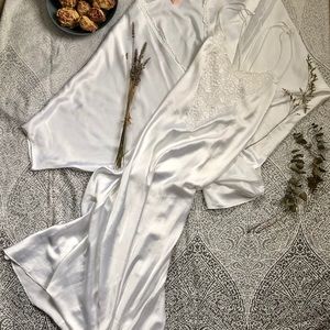 Vintage Just Flora Nightgown and Shawl Set Size M